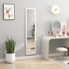 Volně stojící nástěnné zrcadlo 37 x 157 cm | bílé č.1