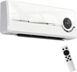 Keramické nástěnné topidlo s ventilátorem | bílé č.1