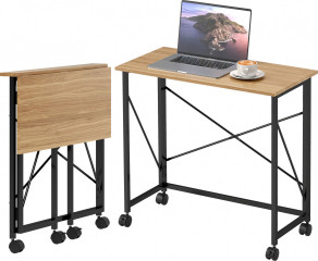 Pojízdný skládací stůl | dub č.1
