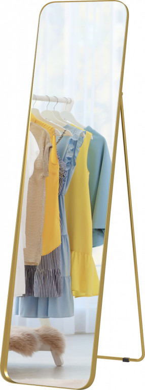 Celoplošné zrcadlo 160 x 40 cm | zlaté