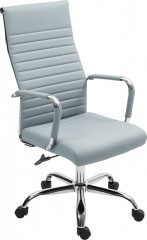 Ergonomická otočná kancelářská židle s houpací funkcí | světle šedá č.1