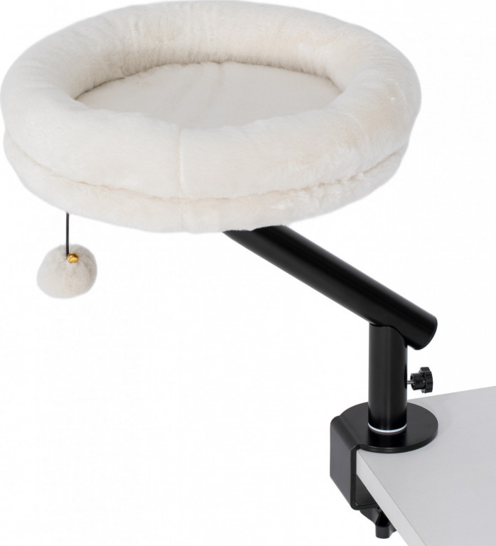 Kočičí pelíšek s možností přidělání ke stolu | krémově bílý