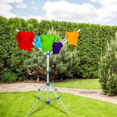 Hliníkový otočný sušák 103 x 168 cm | stříbrný č.1