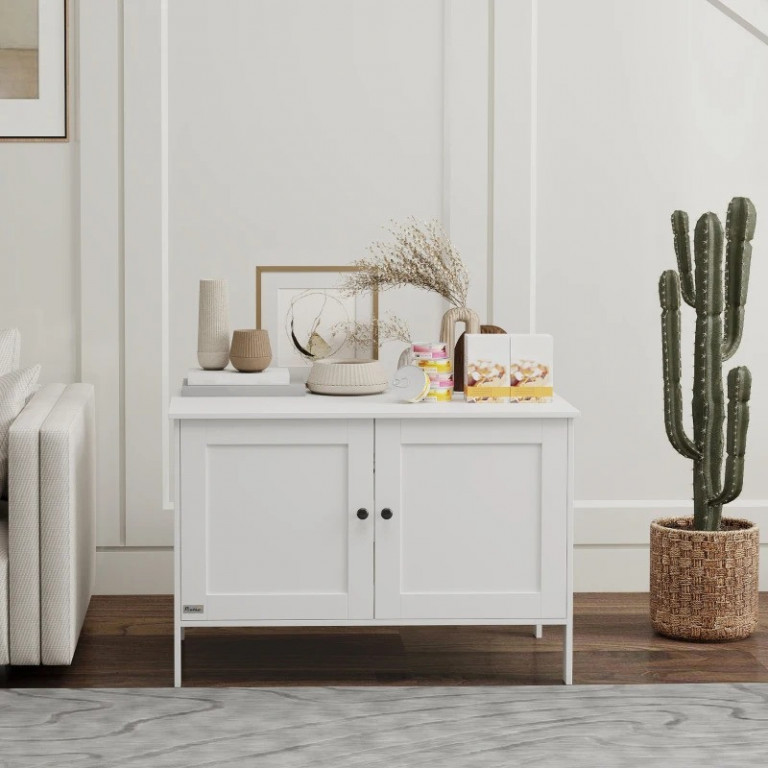 Skříňka na stelivo 80x51x54 cm | bílá