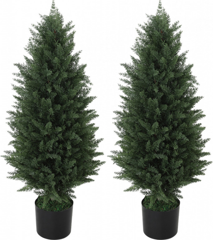 Umělý cypřiš 80 cm, 2 kusy | zelené