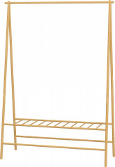 Bambusový věšák s policemi 116 x 43,5 x 160 cm | přírodní č.1