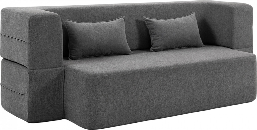 2místná rozkládací pohovka | šedá