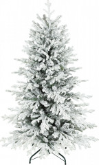 Umělý vánoční stromek, 150 cm | zelený + bílý č.1