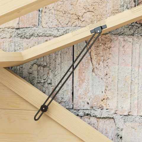 Skleník se střešními okny 100 x 56,5 x 178 cm | přírodní dřevo č.6