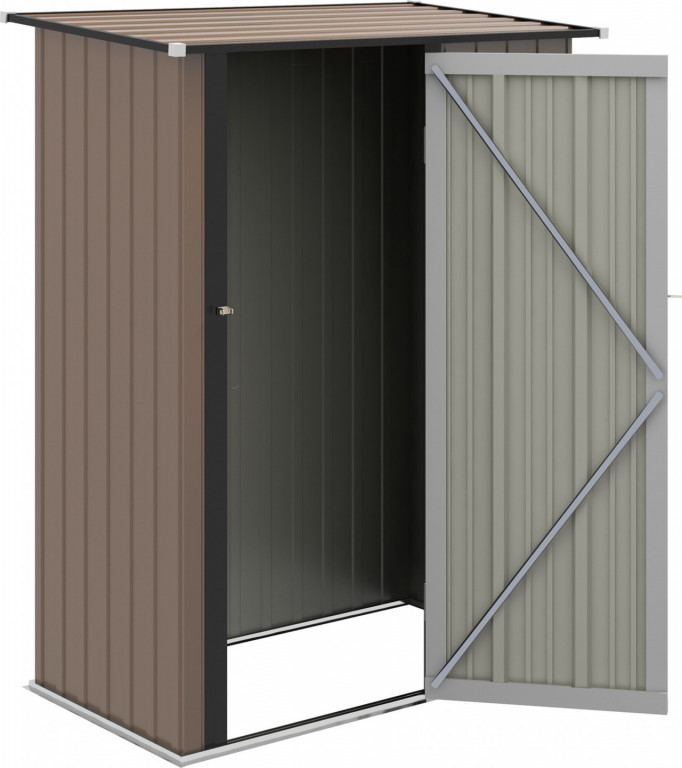 Zahradní kůlna 142 x 84 x 189 cm | hnědá