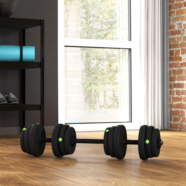 Sada činek 2 v 1 | černá/zelená