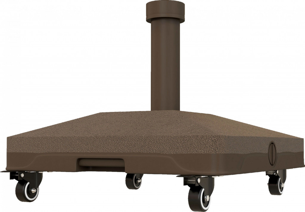 Stojan na slunečník 45 x 45 x 39 cm | hnědý