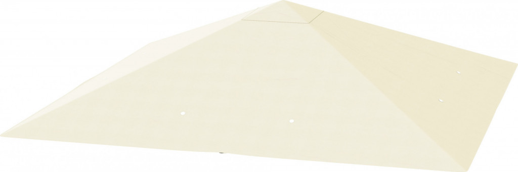 Střecha zahradního pavilonu | krémově bílá