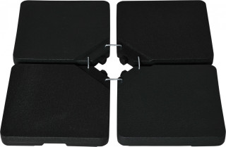Podstavec pod slunečník 100 x 100 x 6,8 cm | černý č.1