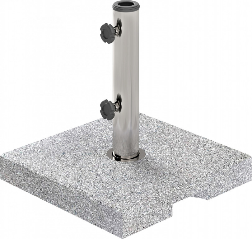 Stojan na slunečník ze žuly | šedý