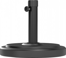 Kulatý stojan pro slunečníky | černý č.1