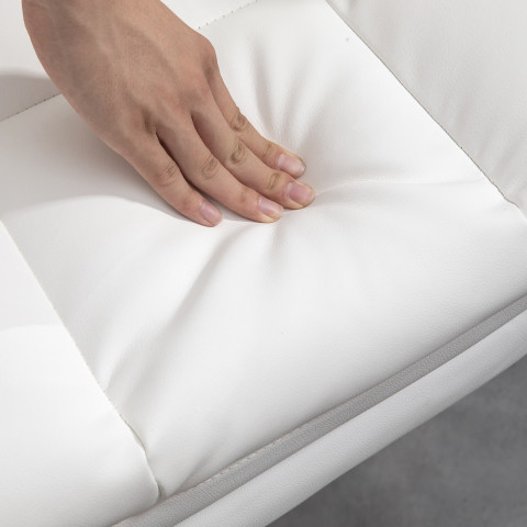 Ergonomická kancelářská žide s funkcí polohování | bílá č.6