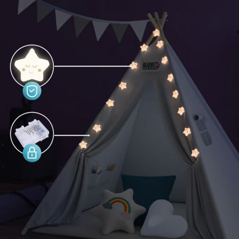 Hrací stan Tipi 160x130x130cm | šedý č.4