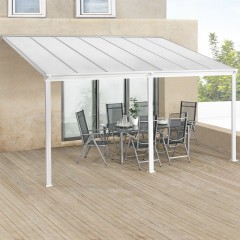 Zahradní hliníková pergola s polykarbonátem 4 x 3 m | bílá č.2