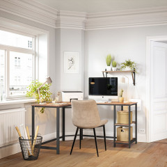 Rohový počítačový stůl 138 x 138 x 75 cm | rustikální č.1