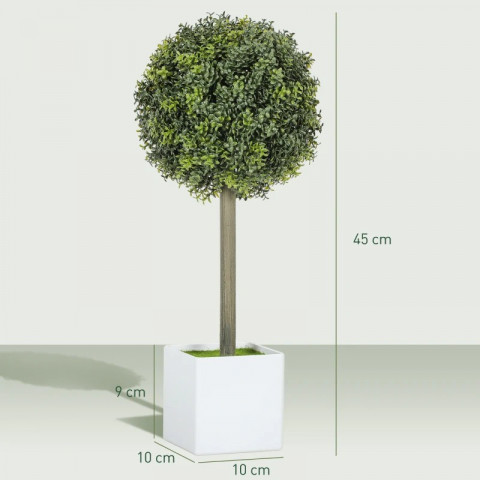 Sada 2 umělých zimostrázových koulí 45 cm | zelené č.4