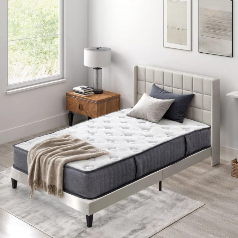 Ergonomická matrace 90x200 cm | Bílá + Šedá