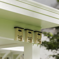 Sada 3 netopýřích budek 18x6x22,5 cm | přírodní č.2