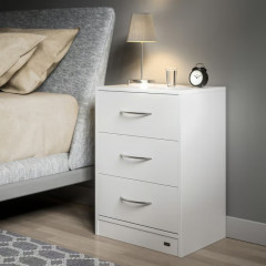 Noční stolek Eloise 2 ks 54x39x28cm LED | bílý č.1