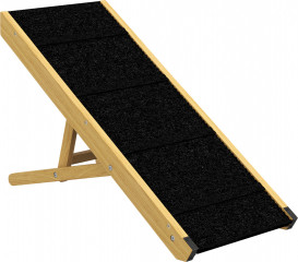 Skládací rampa pro psy 83,5 x 35 x 47,5 cm | přírodní č.1
