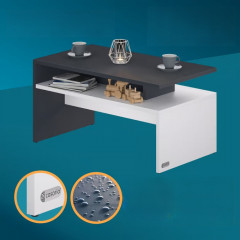 Konferenční stolek Sacramento 95x55x50cm | Bílá / Antracitová č.2