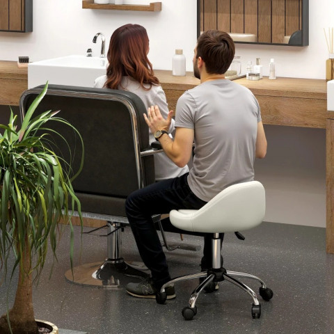 Ergonomická otočná stolička | bílá č.5