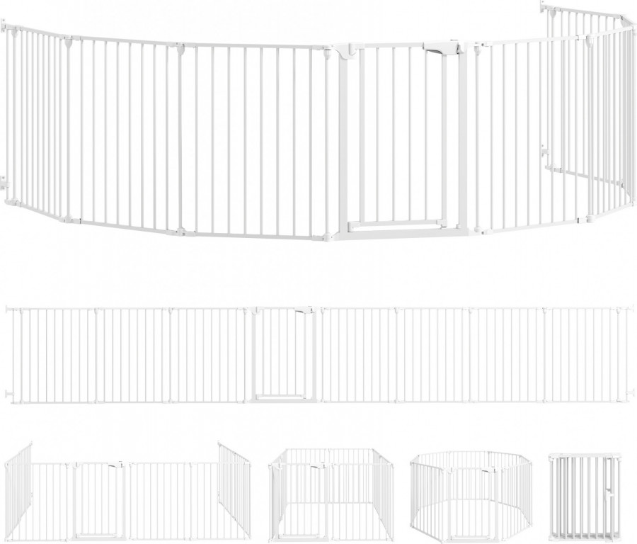 Výběh pro štěňata, 8 kusů 61 x 75 cm | bílý