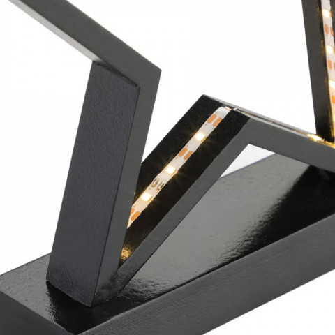 LED dřevěná hvězda | černá č.5