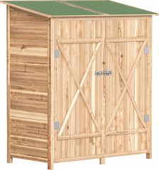 Zahradní kůlna na nářadí, 140 x 75 x 157 cm | přírodní č.1