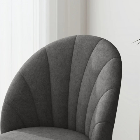 Sametové jídelní židle, 4 kusy | tmavě šedé č.5