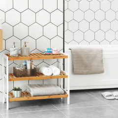 3 patrový bambusový botník | 70 x 26 x 55 cm č.2