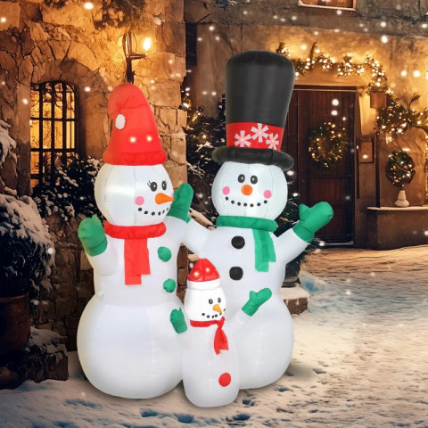 Nafukovací sněhulák, 1,8 m | vícebarevný č.2