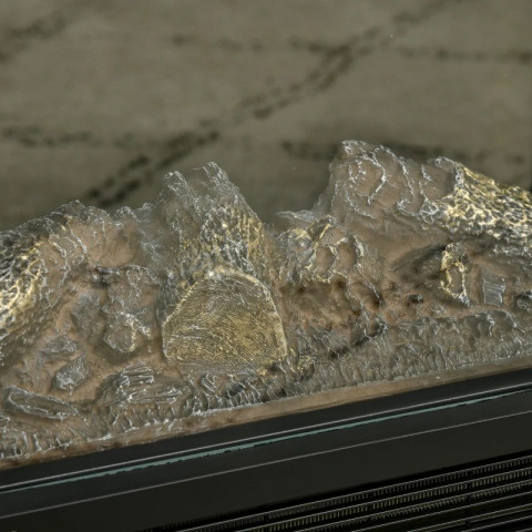 Elektrický krb s 3D efektem plamene | černý č.4