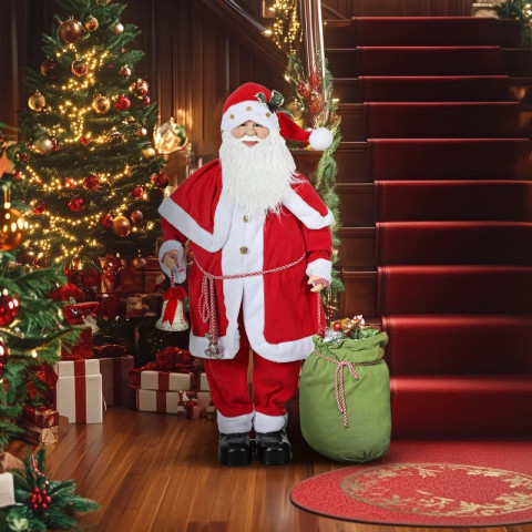 Pohyblivá figurka Santa Clause 140cm | červená č.2