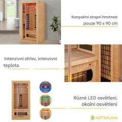 Infračervená sauna Kiruna 90 č.3
