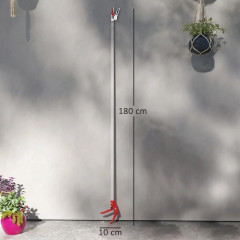 Nůžky na větve 1,8 m | stříbrné + červené č.3