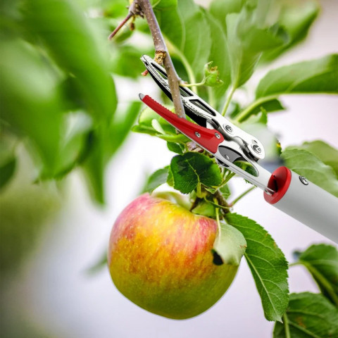 Nůžky na větve 1,8 m | stříbrné + červené č.5