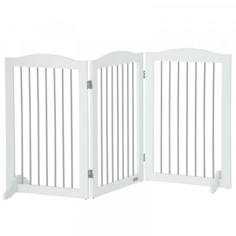 Bezpečnostní zábrana na dveře 154x30x80 cm | bílá č.7