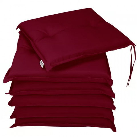 Sada 6 polštářů Boston 43x39x5cm | bordová č.3