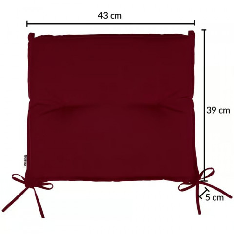 Sada 6 polštářů Boston 43x39x5cm | bordová č.5