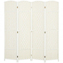 Paraván 4-dílný 180 x 180 cm | bílý č.2