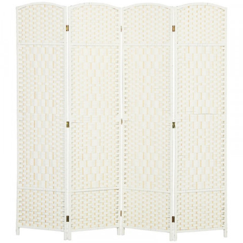 Paraván 4-dílný 180 x 180 cm | bílý č.2