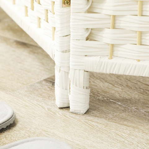 Paraván 4-dílný 180 x 180 cm | bílý č.5