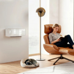 Nástěnný elektrický keramický ohřívač 2000 W | bílý