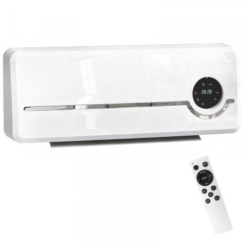 Keramické nástěnné topidlo s ventilátorem | bílé č.4